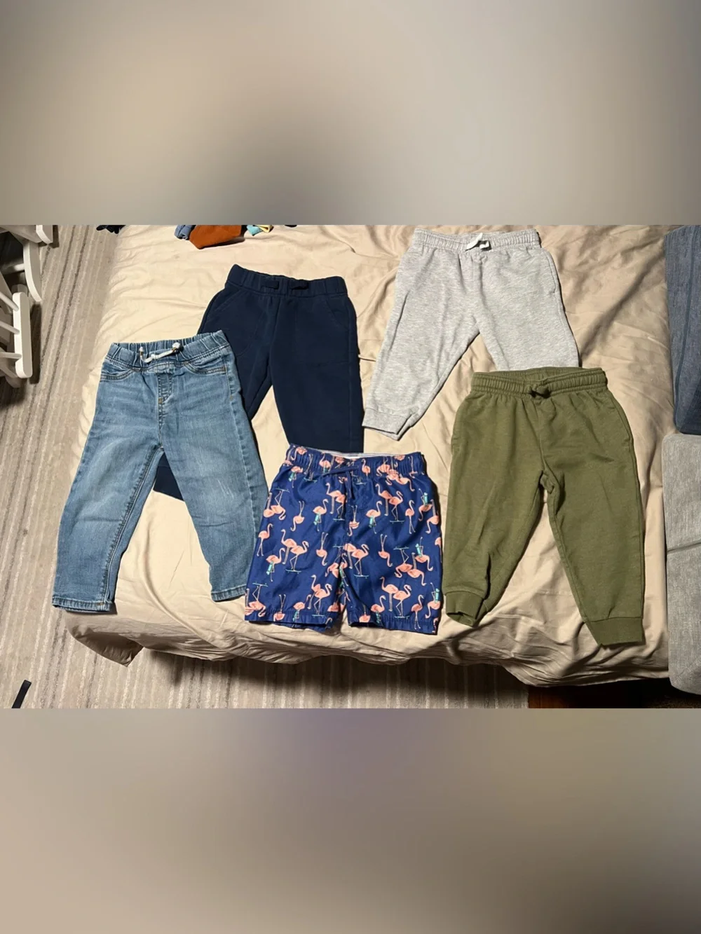 Bundle 24m-2t joggers jean and swim trunks